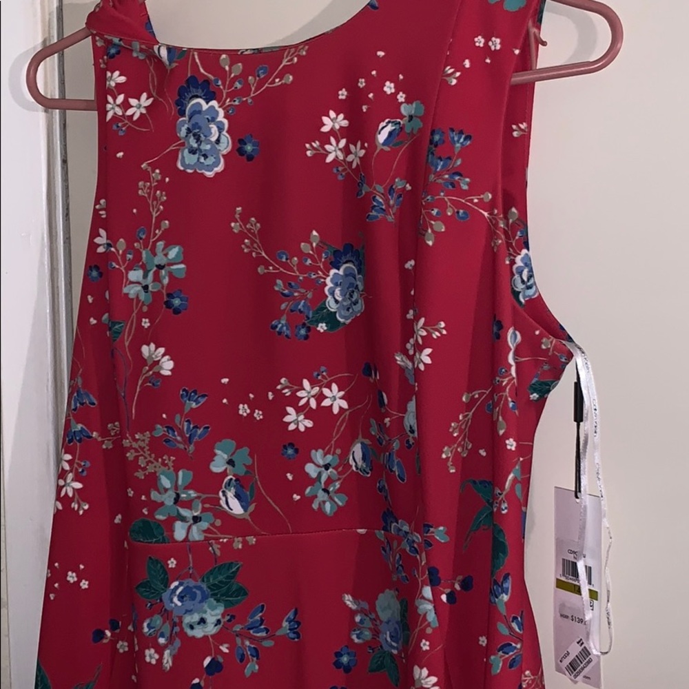 Pink floral Calvin Klein dress